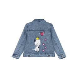 Куртка текстильная джинсовая для девочек