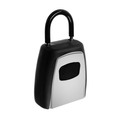 Ключница с кодовым замком ТУНДРА, с дужкой, серая, 80×70×35 мм