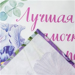 Полотенце «Ирис» 40×73 см, 100% хлопок, саржа 190 г/м²