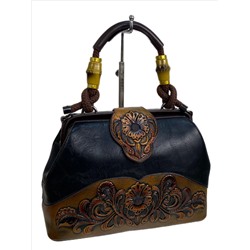 Женская сумка из искусственной кожи, цвет черный