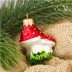 Ёлочное украшение «Грибочек» h=6 см