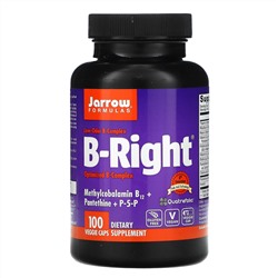 Jarrow Formulas, B-Right, 100 вегетарианских капсул
