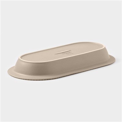 Блюдо Magistro Jarwah Lausanne, 32×15.5 см, фарфор, бежевое