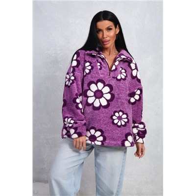 1075 Толстовка женская (Фиолетовый)