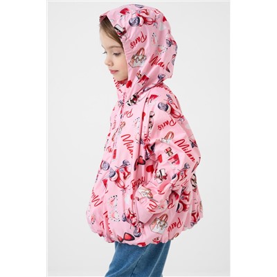 Куртка текстильная с полиуретановым покрытием для девочек (ветровка) PLAYTODAY, 1243047