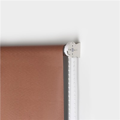 Штора рулонная блэкаут «Нюд», 90×250 см, шоколад