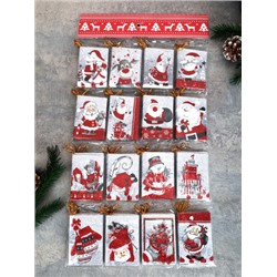 Открытка новогодняя набор 128 штук Новый год / DE-135 /уп 90/