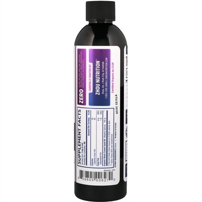 Zhou Nutrition, Органическое, 100% чистое нерафинированное масло черного тмина холодного отжима, 8 ж. унц. (240 мл)