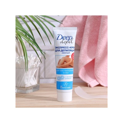 Экспресс-крем для депиляции Floresan Deep Depil нежный, для чувствительной кожи, 100 мл