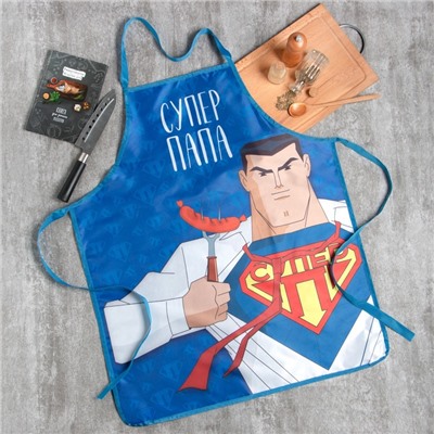 Фартук кухонный мужской «Супер папа», 65×80 см, оксфорд 210 г/м²
