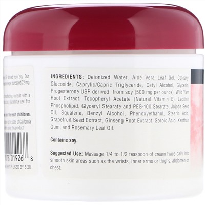 Source Naturals, Крем с прогестероном, 113,4 г (4 унции)
