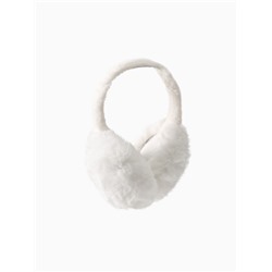 Меховые наушники складные женские MINAKU, белые, размер 54-58