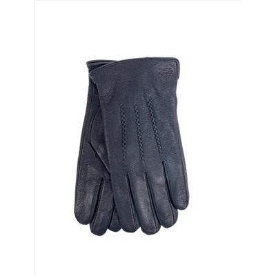 Мужские перчатки из натуральной кожи, цвет черный