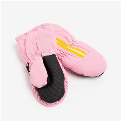 Варежки зимние для девочки MINAKU, светло-розовые, размер 16-17