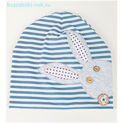 104 Ш Зайчик Шапка для мальчика (50-55)