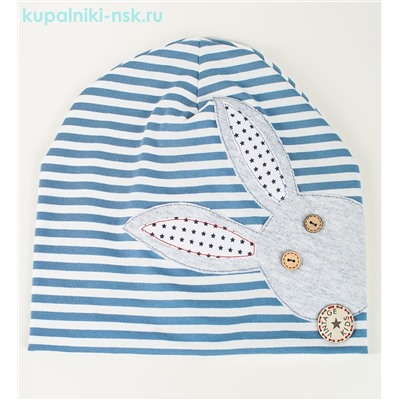 104 Ш Зайчик Шапка для мальчика (50-55)