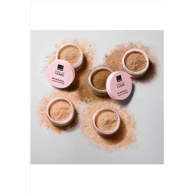 Минеральная рассыпчатая пудра для лица Make Up + Care