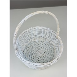 Корзина плетёная Des, ива, белый