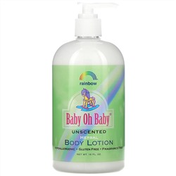 Rainbow Research, Baby Oh Baby, Herbal Body Lotion, Unscented, 16 fl oz