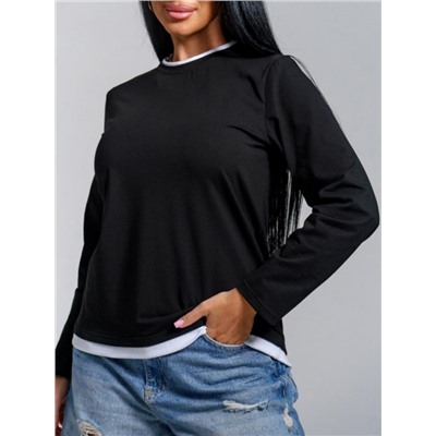 Лонгслив Рига (черный)