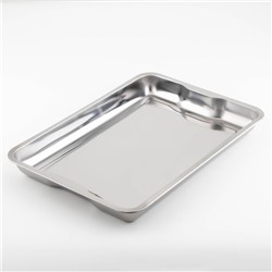 УЦЕНКА Поднос из нержавеющей стали, 49×34×4.5 см, 430 сталь