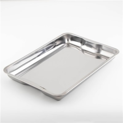 УЦЕНКА Поднос из нержавеющей стали, 49×34×4.5 см, 430 сталь