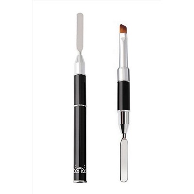 Kristaller Кисть со шпателем для полигеля / КР-03 KRISTALLER, 1107270