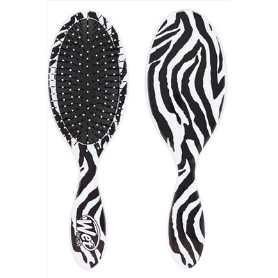 Wet Brush Расческа для спутанных волос / Original Detangler Safari Zebra BWR830SAFZE, черно-белый KRISTALLER, 1124449