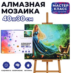 Мозаика алмазная "Прогулка" 30*40см.