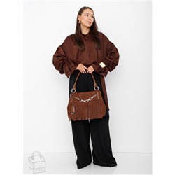 Сумка женская кожаная 98400MSS coffee Velina Fabbiano-Safenta