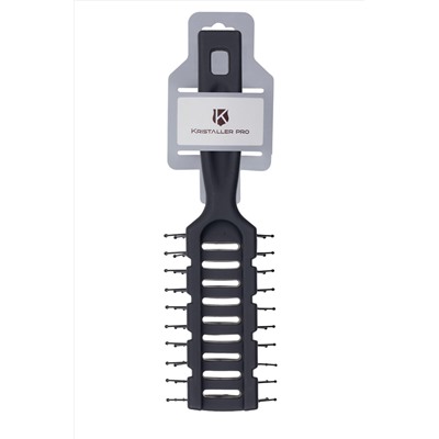 Kristaller Расческа для волос продувная C13, нейлоновые штифты, черный KRISTALLER, 1111757