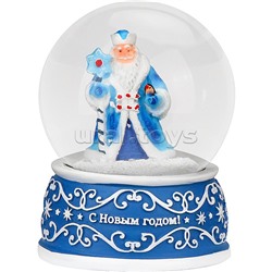 Новогодний сувенир Снежный шар "Дедушка Мороз" d=6,5см