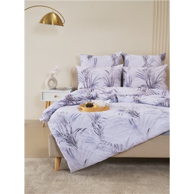 Постельное белье зима-лето из поплина с простыней на резинке - Ночная тишина