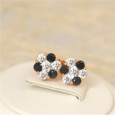 Серьги-гвоздики позолота  H01-1330