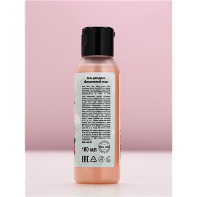 Подарочный набор новогодний «Счастливого Нового года», гель для душа 100 мл и мочалка для тела, Чистое счастье