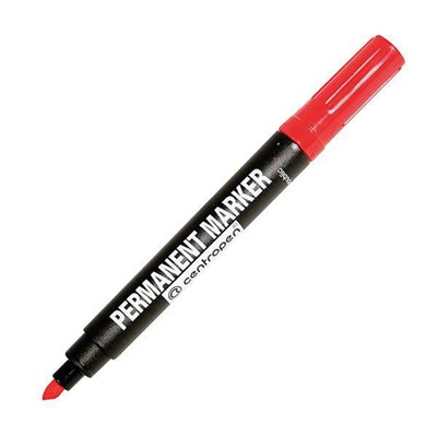 Маркер перманентный 1-4.6мм 8576/01-04 красный Centropen