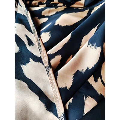 Юбка шелк 3203 (Зебра карамель)