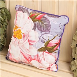 Подушка из кавказских трав на основе листьев дуба и эвкалипта, МИКС, 27×27 см