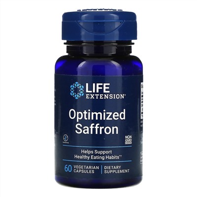 Life Extension, Optimized Saffron, 60 Vegetarian Capsules
