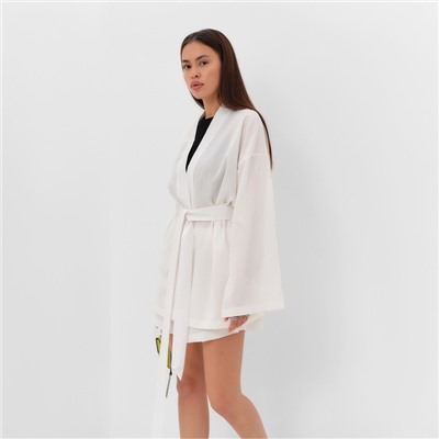 Костюм женский (кимоно, шорты) MIST Summer time, белый, размер 46