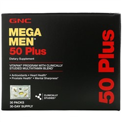 GNC, 50 Plus, Multivitamin, 30 Packs