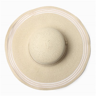 Шляпа женская MINAKU, бежевый, размер 58