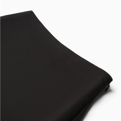 Юбка мини со сборкой женская MINAKU: Casual Collection, чёрная, размер 48