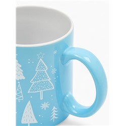 Кружка чайная новогодняя «Новогодний лес», 530 мл