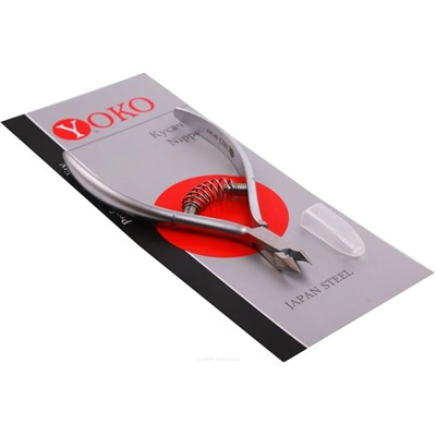 YOKO Кусачки маникюрные для кутикулы / Professional Quality SK 017, спиральная пружина, ручная заточка, 7 мм 3106
