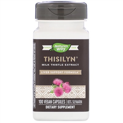 Nature's Way, Thisilyn, формула для поддержки печени, 100 капсул