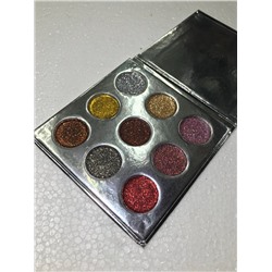 палетка теней с блёстками гелиевые основа от Galaxy TZ cosmetix