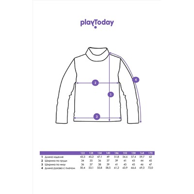 Водолазка PLAYTODAY, 1127547