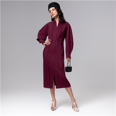 Платье-футляр со швами наружу, Больше, чем просто платье (винное)