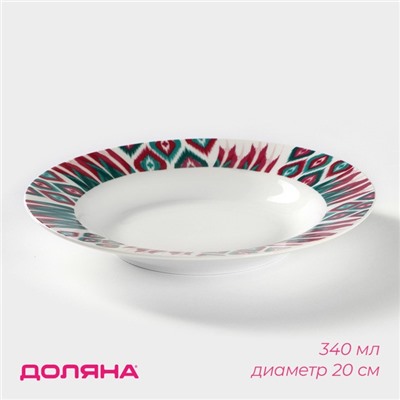 Тарелка глубокая Доляна Askım, 340 мл, d=20 см, фарфор
